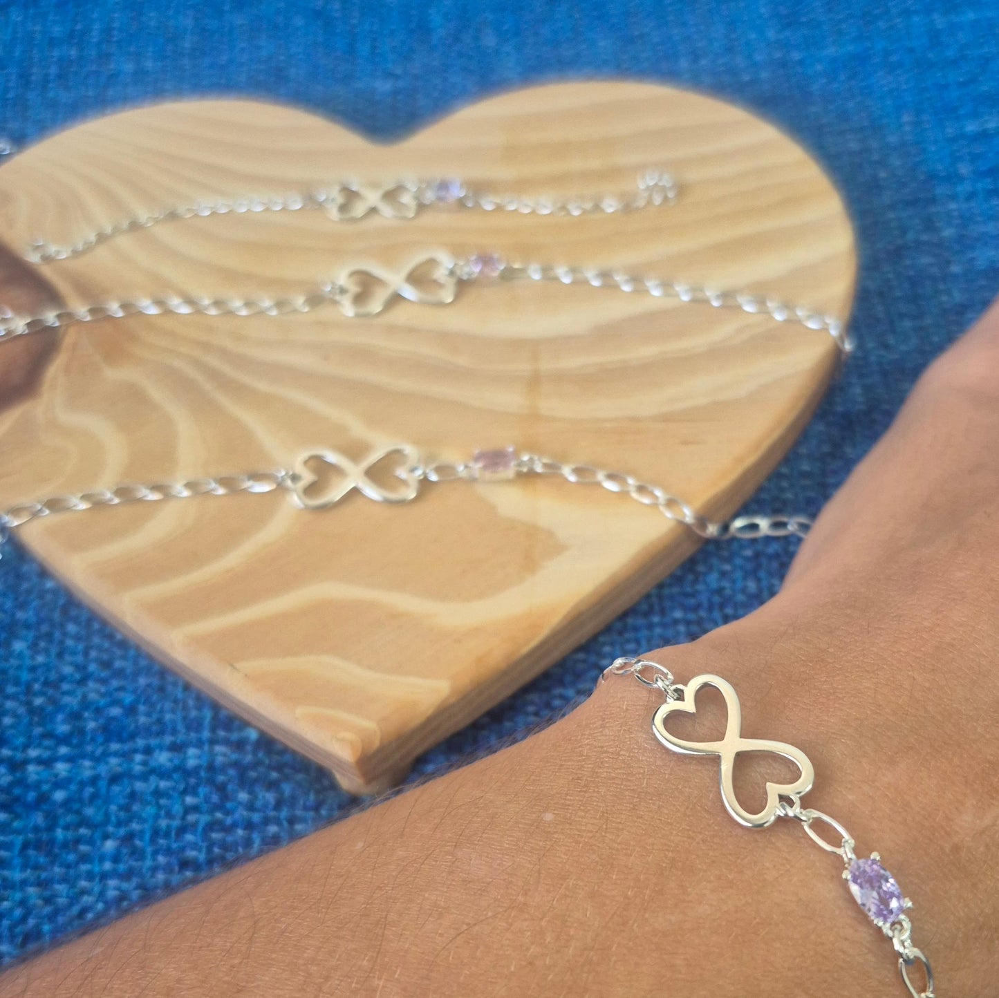 Pulseira Infinito Ju Chagas em Prata