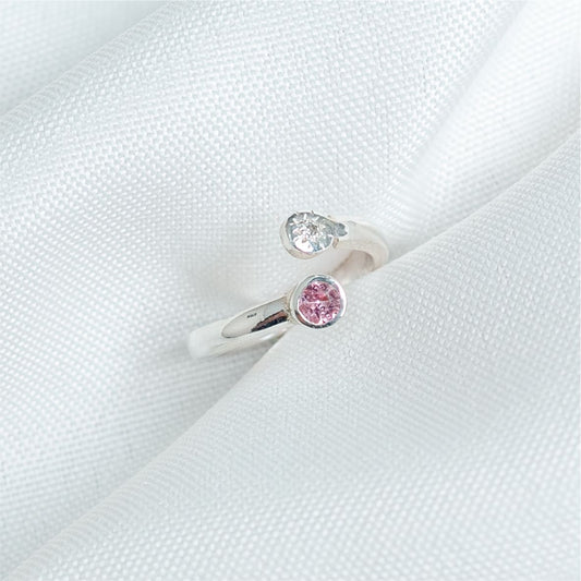 Anel 950 Turmalina Sem Fim em Prata