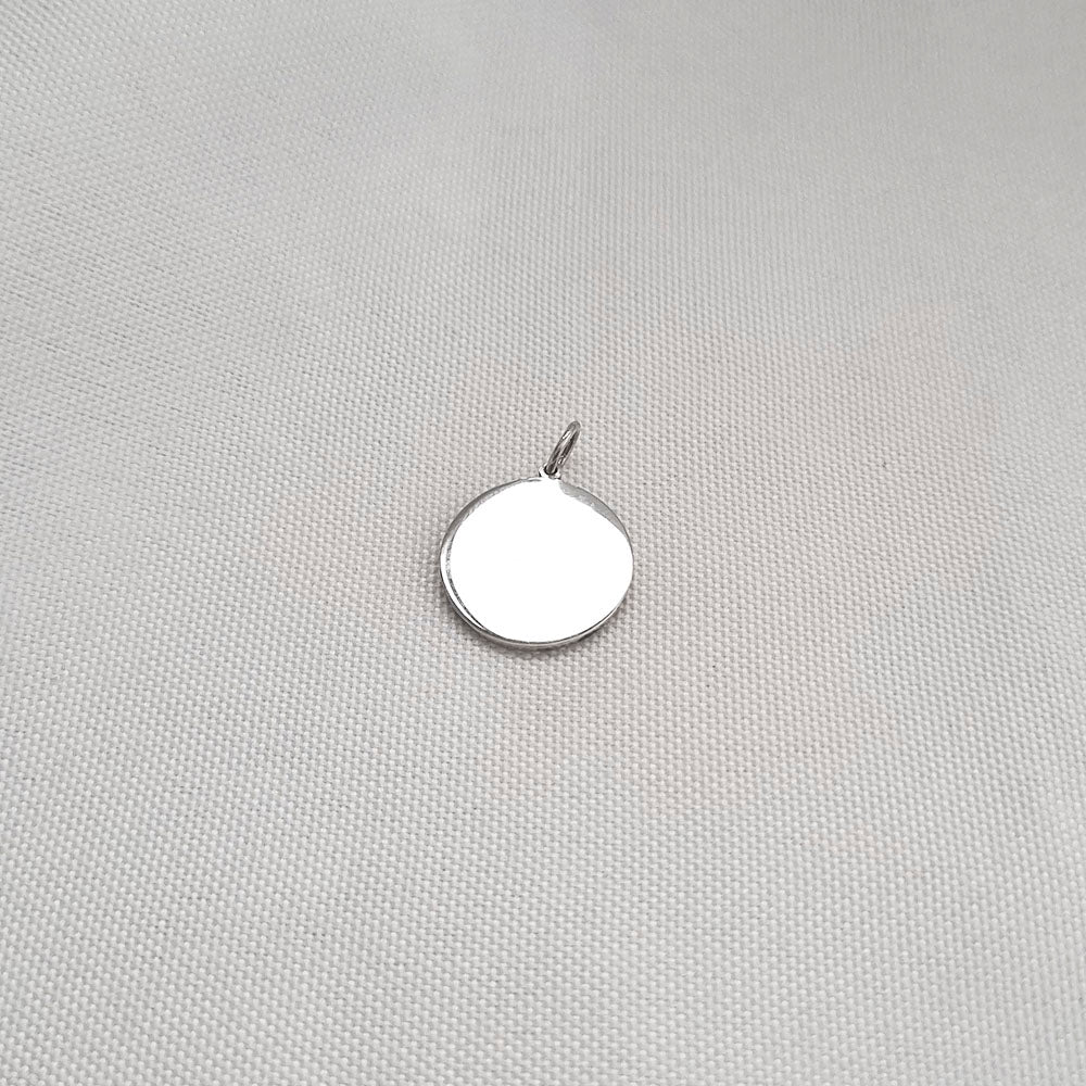 Pingente Bola de Futebol 16mm em Prata