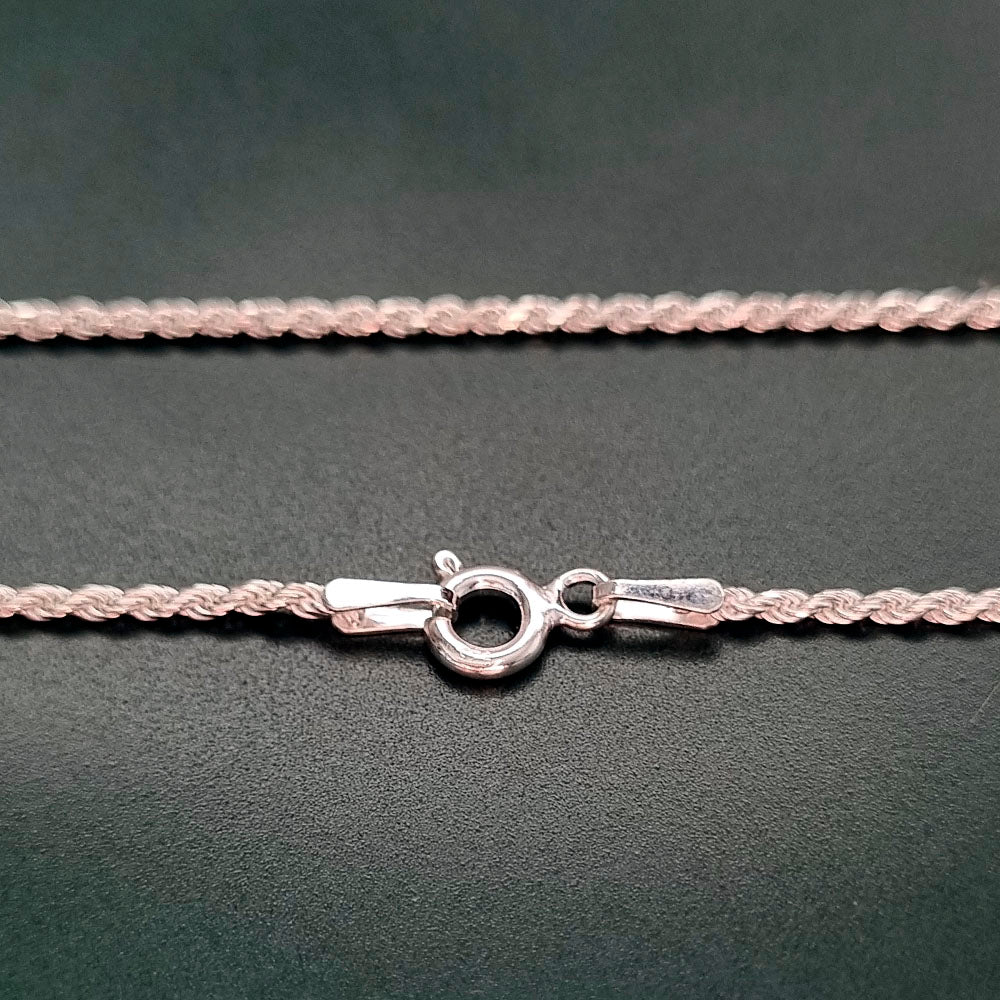 Corrente Cordão 40cm em Prata