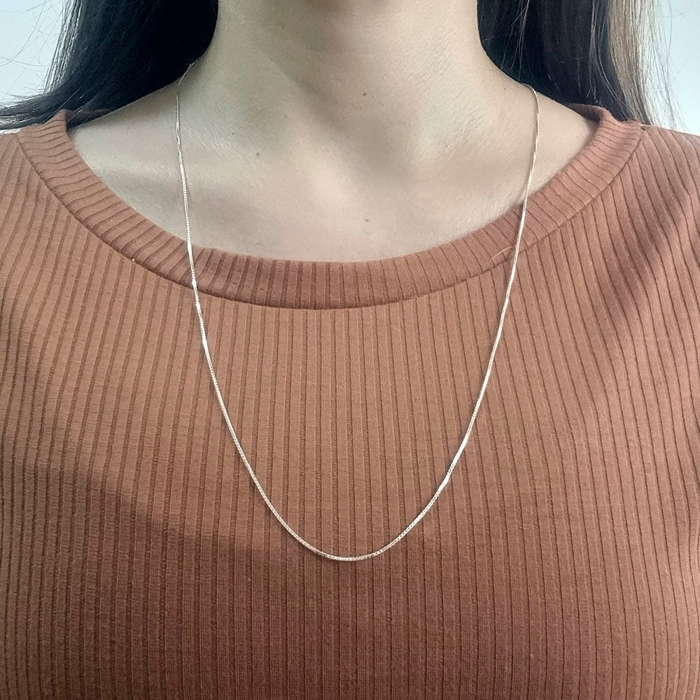 Corrente Veneziana 70cm em Prata