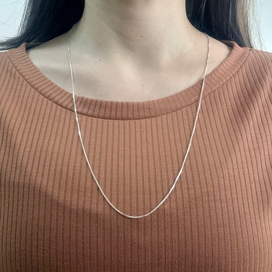 Corrente Veneziana 70cm em Prata