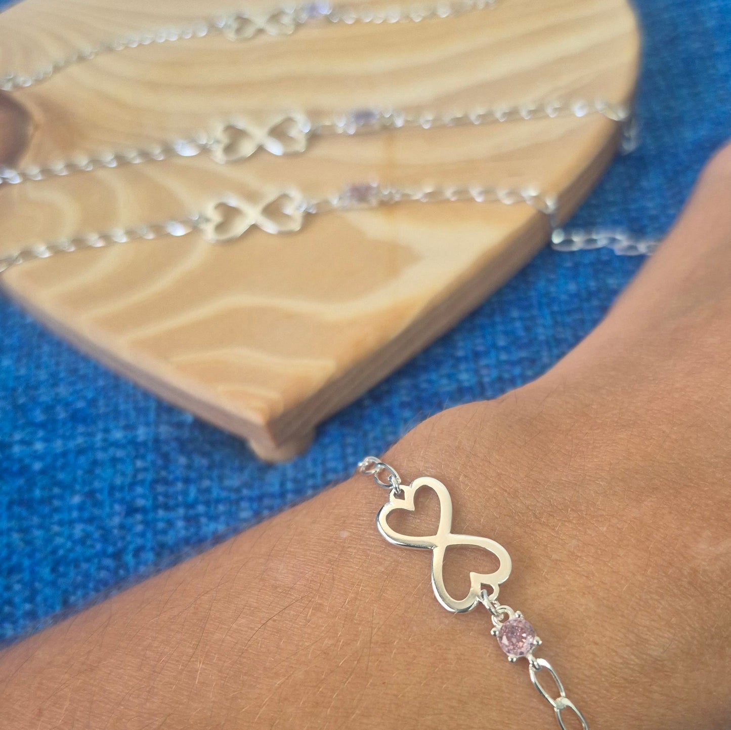 Pulseira Infinito Ju Chagas em Prata