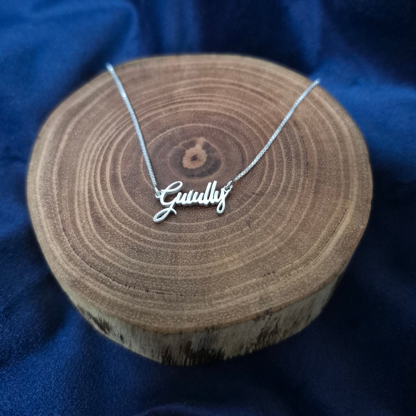 Colar de Prata Nome Personalizável Espessura de 1mm
