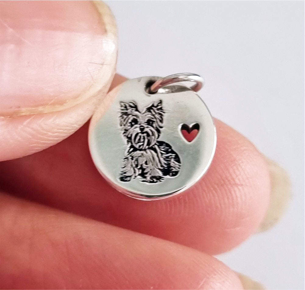 Pingente Redondo Personalizado 11mm em Prata
