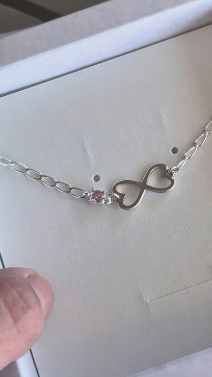 Pulseira Infinito Ju Chagas em Prata